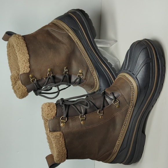 Crocs Allcast II brown and black winter rain Duck Boots men's size 13 - Picture 13 of 16